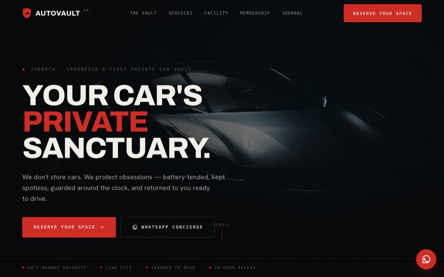 AutoVault, brand penyimpanan mobil premium